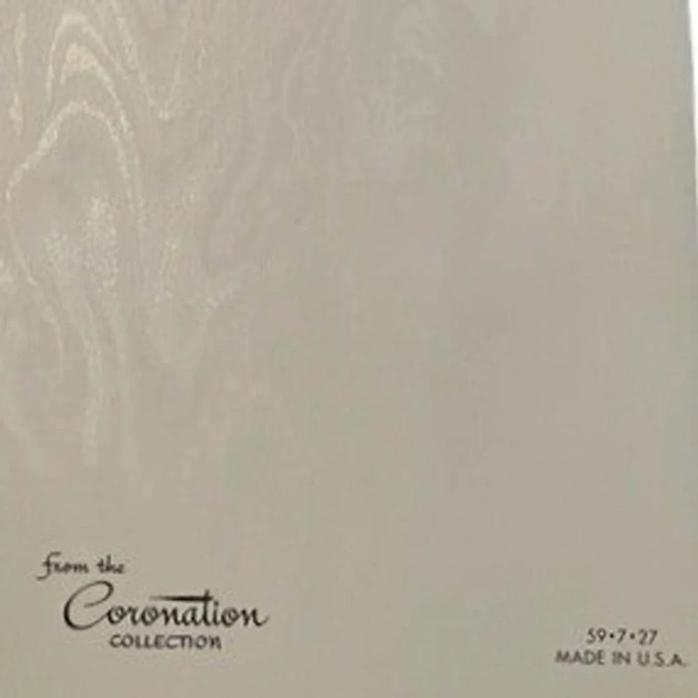 Vintage 1950s Coronation Collection Glitter‎ Birthday Cards Lot of 4 Parchment